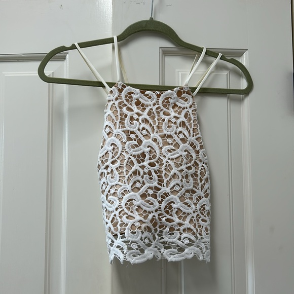 DO+BE size small two piece white lace set - Picture 3 of 10